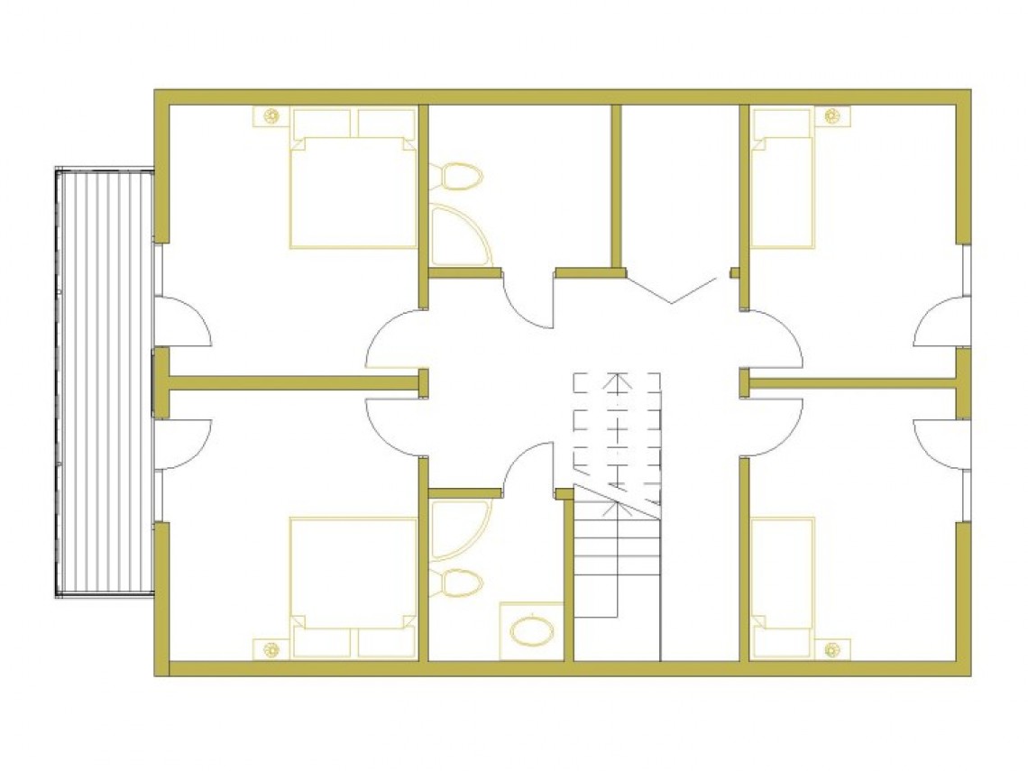 Plan d`une maison à ossature - Gauja 158
